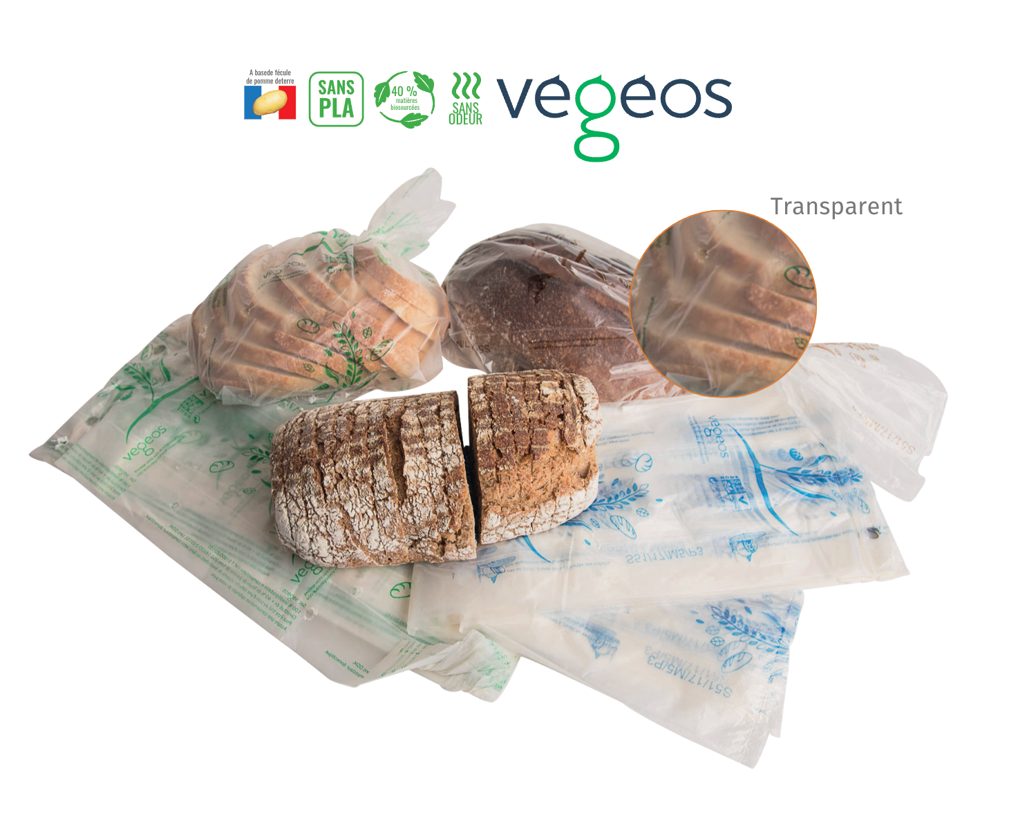 Sacs pains tranchés «Végéos»