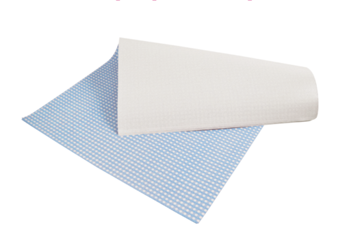 Feuilles papier duplex «Vichy bleu»