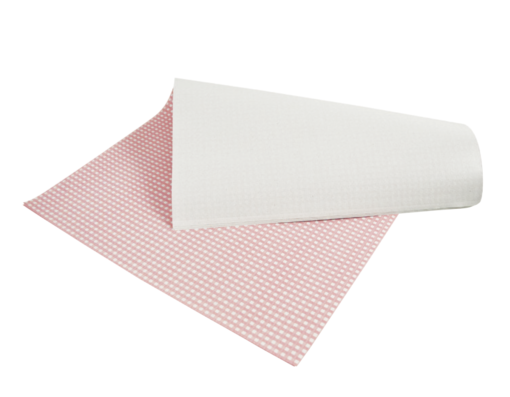 Feuilles papier duplex «Vichy rose»