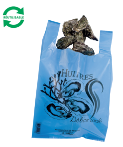 Sacs bretelles réutilisables «Huîtres»