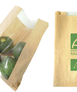 Sacs papier à fenêtre «Agriculture Biologique»