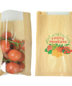 Sacs papier à fenêtre «Fruits & Primeurs»