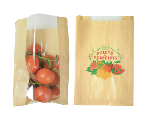 Sacs papier à fenêtre «Fruits & Primeurs»