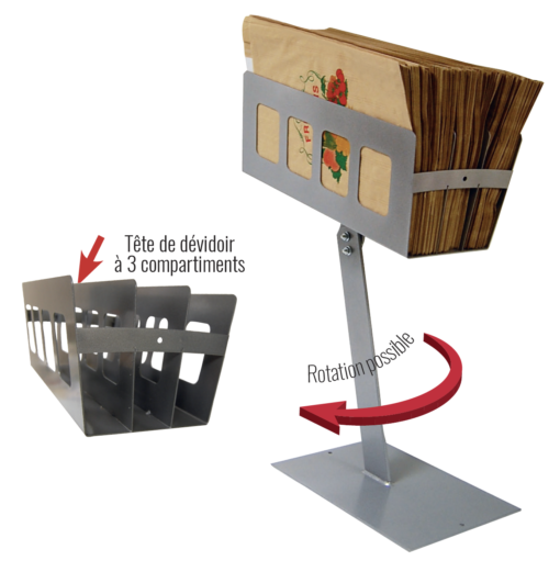 Têtes de dévidoirs pour sacs kraft fruits et légumes