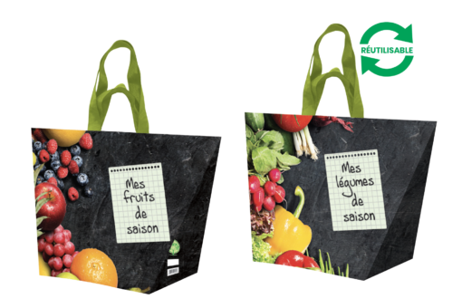 Sacs cabas évasé 30 L «Métiers - Fruits et Légumes»