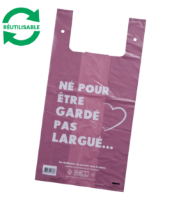 Sacs bretelles réutilisables «Coeur»